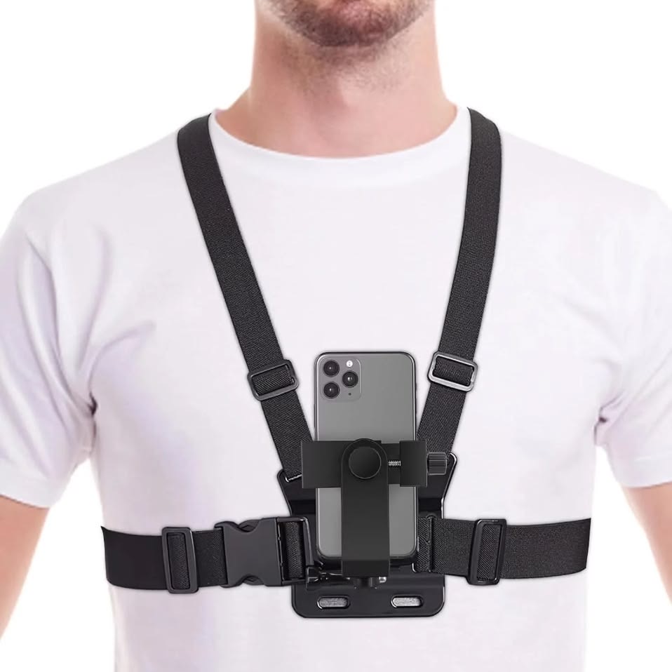 Suporte peitoral para celular